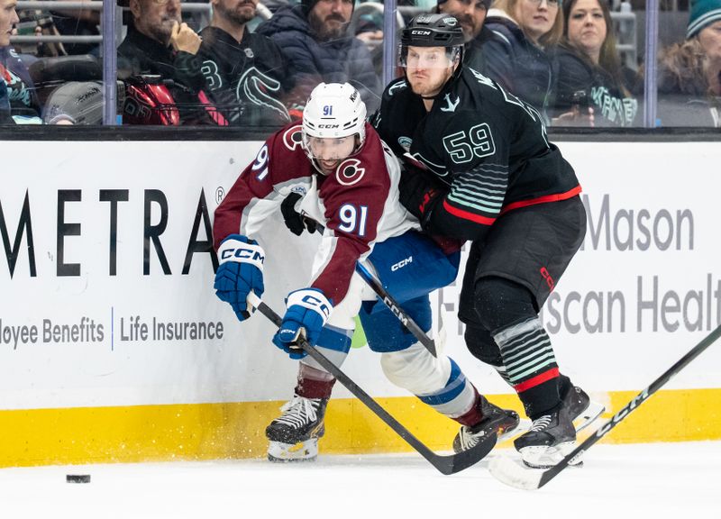 Seattle Kraken, Colorado Avalanche and the short-handed swing at Climate Pledge Arena