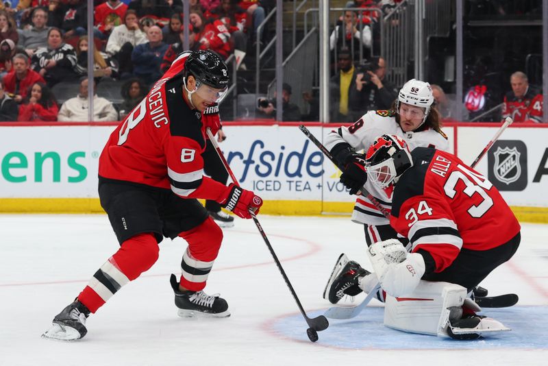 New Jersey Devils Flip the Script in the Third Period as Chicago Blackhawks Chase at Prudential...