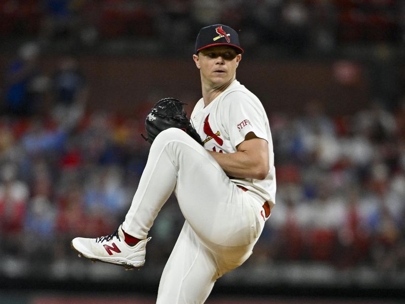 May 26, 2024; St. Louis, Missouri, USA;  St. Louis Cardinals starting pitcher Sonny Gray (54) pitches against the Chicago Cubs during the first inning at Busch Stadium. Mandatory Credit: Jeff Curry-USA TODAY Sports