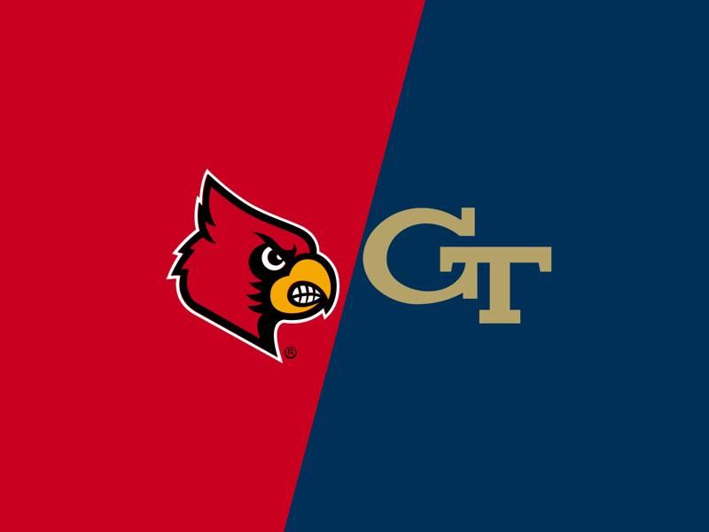 Clash at KFC Yum! Center: Georgia Tech Yellow Jackets Take on Louisville Cardinals in Men's Bask...