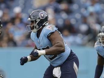 Tennessee Titans defensive end Sebastian Joseph-Day (69) defends during the first half of an NFL football game against the Jacksonville Jaguars, Sunday, Dec. 8, 2024, in Nashville, Tenn. (AP Photo/Stew Milne)