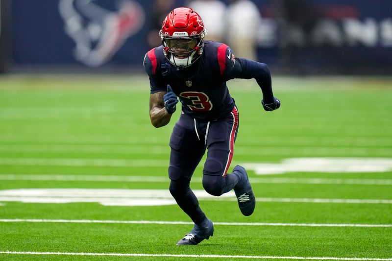 Houston Texans wide receiver Tank Dell (3) plays during the first half of an NFL football game against the Arizona Cardinals, Sunday, Nov. 19, 2023, in Houston. (AP Photo/Eric Christian Smith)