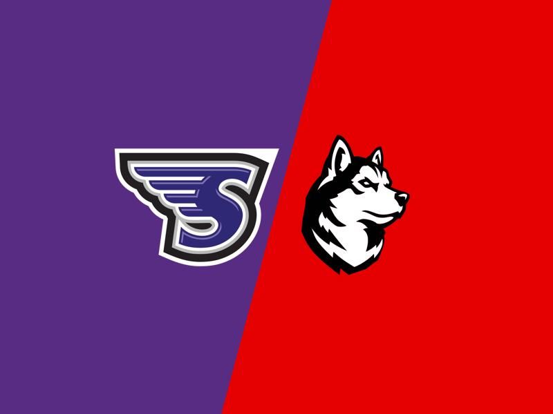 Stonehill Skyhawks Clipped by Northeastern Huskies at Matthews Arena