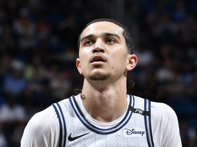 ORLANDO, FL - FEBRUARY 10: Anthony Black #0 of the Orlando Magic prepares to shoot a free throw during the game against the Atlanta Hawks on February 10, 2025 at Kia Center in Orlando, Florida. NOTE TO USER: User expressly acknowledges and agrees that, by downloading and or using this photograph, User is consenting to the terms and conditions of the Getty Images License Agreement. Mandatory Copyright Notice: Copyright 2025 NBAE (Photo by Fernando Medina/NBAE via Getty Images)