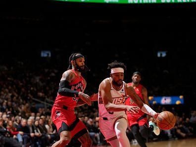 TORONTO, CANADA - NOVEMBER 29:  Jordan Goodwin #0 of the Phoenix Suns goes to the basket during the game on November 29, 2023 at the Scotiabank Arena in Toronto, Ontario, Canada.  NOTE TO USER: User expressly acknowledges and agrees that, by downloading and or using this Photograph, user is consenting to the terms and conditions of the Getty Images License Agreement.  Mandatory Copyright Notice: Copyright 2023 NBAE (Photo by Mark Blinch/NBAE via Getty Images)