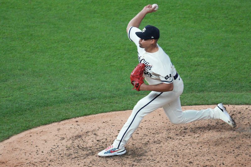 Oct 11, 2023; Minneapolis, Minnesota, USA; Minnesota Twins relief pitcher Jhoan Duran (59) pitches in the in the ninth inning against the Houston Astros during game four of the ALDS for the 2023 MLB playoffs at Target Field. Mandatory Credit: Matt Blewett-USA TODAY Sports