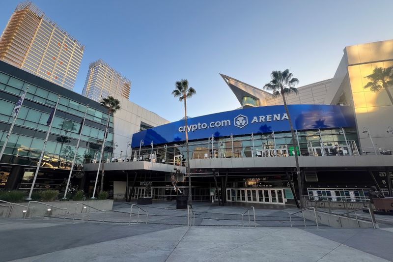 Dec 13, 2023; Los Angeles, California, USA; Crypto.com Arena pictured before the Los Angeles Kings play against the Winnipeg Jets Mandatory Credit: Gary A. Vasquez-USA TODAY Sports