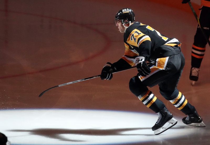 Nov 13, 2024; Pittsburgh, Pennsylvania, USA;  Pittsburgh Penguins center Evgeni Malkin (71) takes the ice against the Detroit Red Wings at PPG Paints Arena. Mandatory Credit: Charles LeClaire-Imagn Images