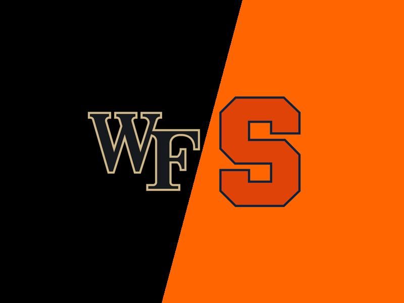 Wake Forest Demon Deacons VS Syracuse Orange