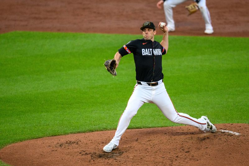 May 17, 2024; Baltimore, Maryland, USA; Baltimore Orioles pitcher John Means (47) throws a pitch during the second inning against the Seattle Mariners at Oriole Park at Camden Yards. Mandatory Credit: Reggie Hildred-USA TODAY Sports