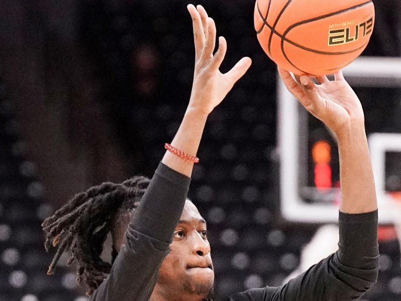 Nov 13, 2023; Columbia, Missouri, USA; Missouri Tigers guard Sean East II (55) warms up against the SIU Edwardsville Cougars prior to a game at Mizzou Arena. Mandatory Credit: Denny Medley-USA TODAY Sports