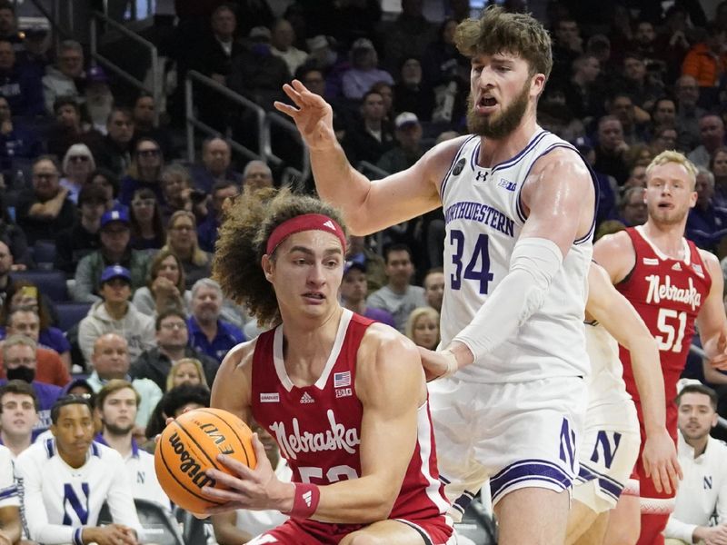 Feb 7, 2024; Evanston, Illinois, USA; during the first half at Welsh-Ryan Arena. Mandatory Credit: David Banks-USA TODAY Sports