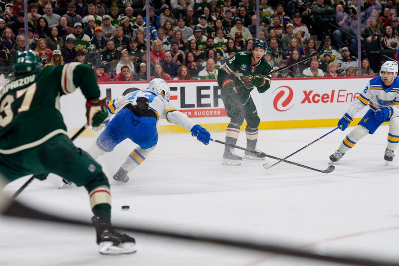 St. Louis Blues Overcome Minnesota Wild with Third Period Surge at Grand Casino Arena
