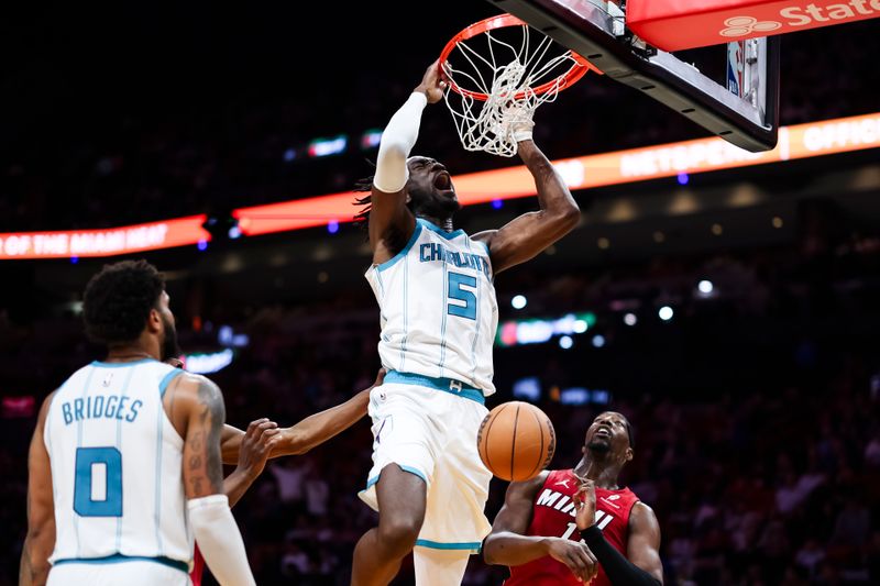 Charlotte Hornets Set to Face Miami Heat in a Heated Encounter at Kaseya Center