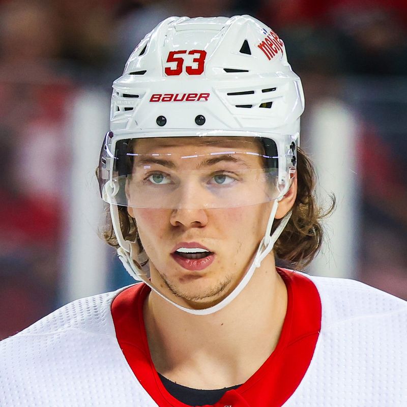 NHL Detroit Red Wings defense Moritz Seider