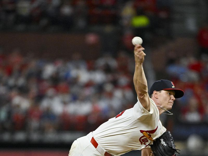 May 26, 2024; St. Louis, Missouri, USA;  St. Louis Cardinals starting pitcher Sonny Gray (54) pitches against the Chicago Cubs during the first inning at Busch Stadium. Mandatory Credit: Jeff Curry-USA TODAY Sports