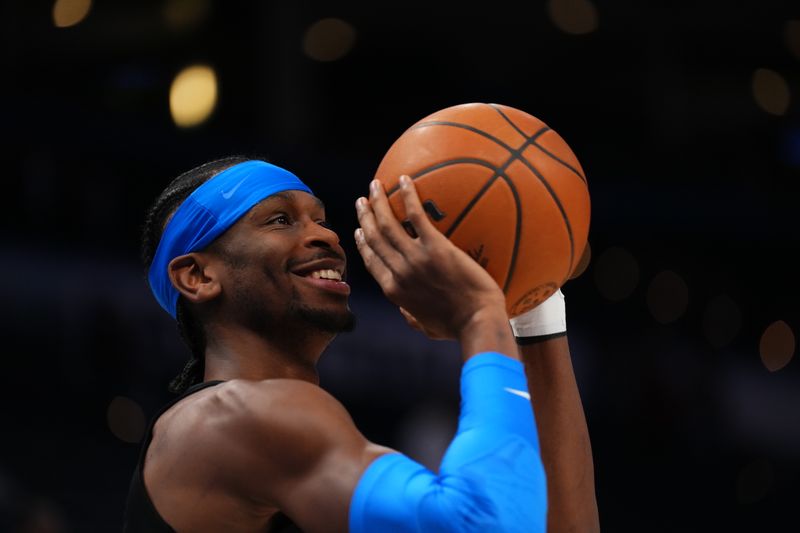 OKLAHOMA CITY, OK - JANUARY 2: Shai Gilgeous-Alexander #2 of the Oklahoma City Thunder warms up before the game against the LA Clippers on January 2, 2025 at Paycom Center in Oklahoma City, Oklahoma. NOTE TO USER: User expressly acknowledges and agrees that, by downloading and or using this photograph, User is consenting to the terms and conditions of the Getty Images License Agreement. Mandatory Copyright Notice: Copyright 2025 NBAE (Photo by Cooper Neill/NBAE via Getty Images)