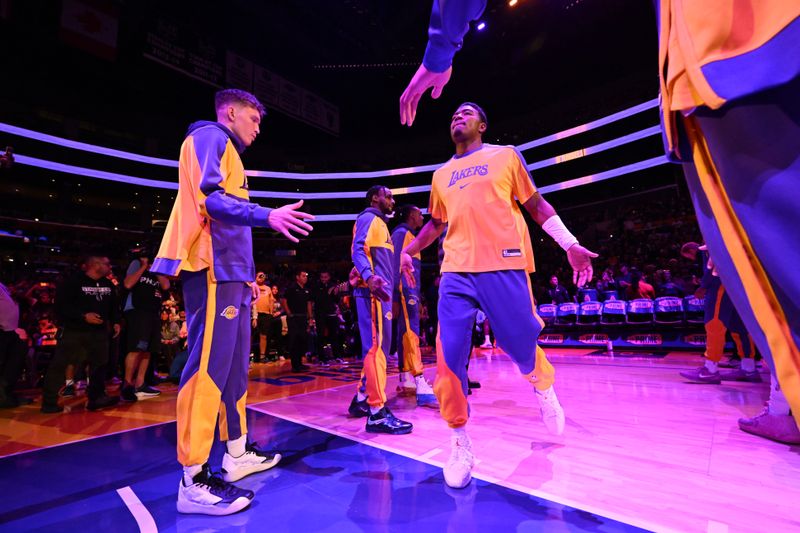 LOS ANGELES, CA - OCTOBER 26: Rui Hachimura #28 of the Los Angeles Lakers is introduced before the game against the Sacramento Kings on October 26, 2024 at Crypto.Com Arena in Los Angeles, California. NOTE TO USER: User expressly acknowledges and agrees that, by downloading and/or using this Photograph, user is consenting to the terms and conditions of the Getty Images License Agreement. Mandatory Copyright Notice: Copyright 2024 NBAE (Photo by Adam Pantozzi/NBAE via Getty Images)