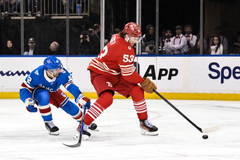 Detroit Red Wings vs New York Rangers: Lucas Raymond Sets the Tempo at Madison Square Garden
