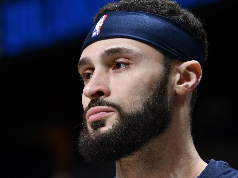 ORLANDO, FL - MARCH 21: Larry Nance Jr. #22 of the New Orleans Pelicans looks on before the game against the Orlando Magic on March 21, 2024 at Amway Center in Orlando, Florida. NOTE TO USER: User expressly acknowledges and agrees that, by downloading and or using this photograph, User is consenting to the terms and conditions of the Getty Images License Agreement. Mandatory Copyright Notice: Copyright 2024 NBAE (Photo by Fernando Medina/NBAE via Getty Images)