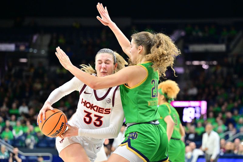 Notre Dame Outpaces Virginia Tech in a Show of Dominance at Purcell Pavilion