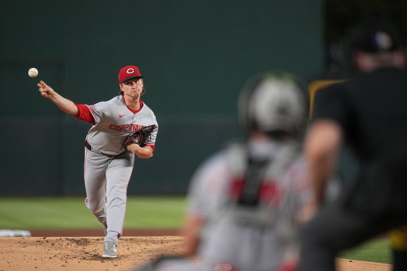 Sep 12, 2025; West Sacramento, California, USA; Cincinnati Reds pitcher Brady Singer (51) delivers a pitch against the Athletics in the first inning at Sutter Health Park. Mandatory Credit: Cary Edmondson-Imagn Images