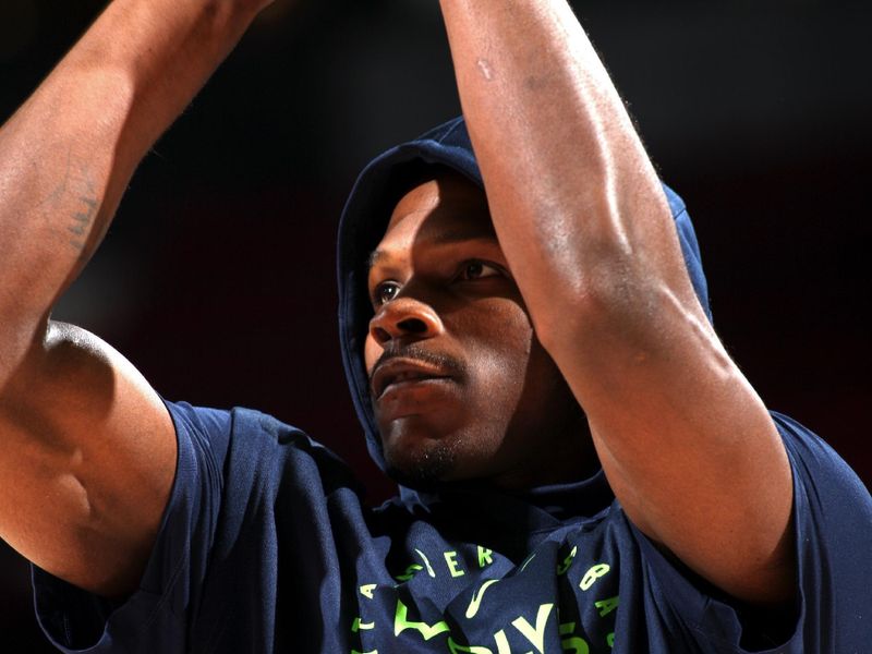 PORTLAND, OR - NOVEMBER 13: Anthony Edwards #5 of the Minnesota Timberwolves warms up before the game against the Portland Trail Blazers on November 13, 2024 at the Moda Center Arena in Portland, Oregon. NOTE TO USER: User expressly acknowledges and agrees that, by downloading and or using this photograph, user is consenting to the terms and conditions of the Getty Images License Agreement. Mandatory Copyright Notice: Copyright 2024 NBAE (Photo by Cameron Browne/NBAE via Getty Images)