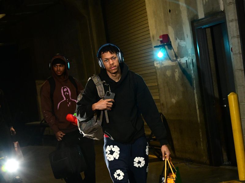 LOS ANGELES, CA - MARCH 24: Jeff Dowtin Jr. #11 of the Philadelphia 76ers arrives to the arena before the game against the LA Clippers on March 24, 2024 at Crypto.Com Arena in Los Angeles, California. NOTE TO USER: User expressly acknowledges and agrees that, by downloading and/or using this Photograph, user is consenting to the terms and conditions of the Getty Images License Agreement. Mandatory Copyright Notice: Copyright 2024 NBAE (Photo by Adam Pantozzi/NBAE via Getty Images)