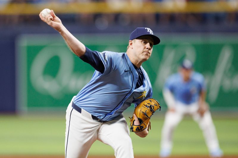 May 22, 2024; St. Petersburg, Florida, USA;  Tampa Bay Rays pitcher Phil Maton (88) throws a pitch against the Boston Red Sox in the seventh inning at Tropicana Field. Mandatory Credit: Nathan Ray Seebeck-USA TODAY Sports