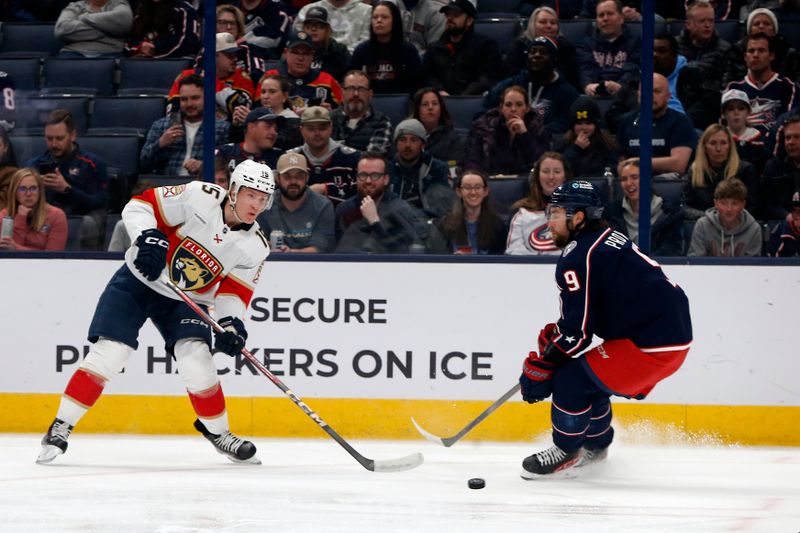 Columbus Blue Jackets Edged Out in Overtime by Florida Panthers at Nationwide Arena