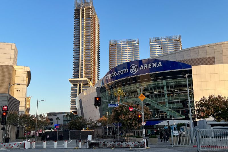 Dec 13, 2023; Los Angeles, California, USA; during the first period at Crypto.com Arena. Mandatory Credit: Gary A. Vasquez-USA TODAY Sports