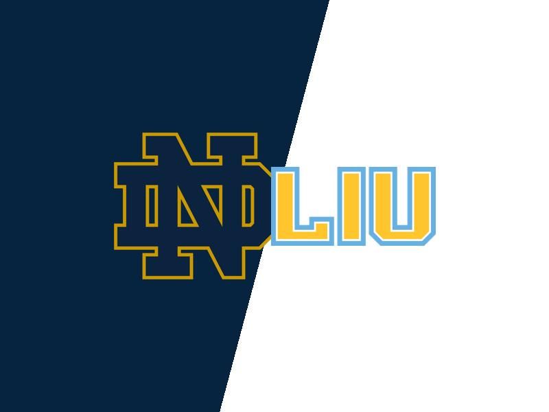 Notre Dame Fighting Irish to Clash with LIU Sharks in Frosty Encounter