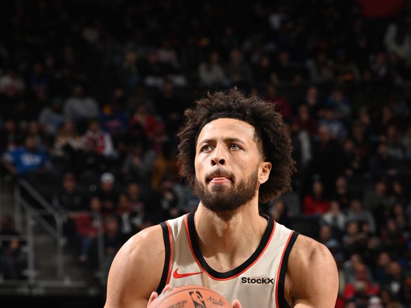 DETROIT, MI - NOVEMBER 18: Cade Cunningham #2 of the Detroit Pistons shoots a free throw during the game against the Chicago Bulls on November 18, 2024 at Little Caesars Arena in Detroit, Michigan. NOTE TO USER: User expressly acknowledges and agrees that, by downloading and/or using this photograph, User is consenting to the terms and conditions of the Getty Images License Agreement. Mandatory Copyright Notice: Copyright 2024 NBAE (Photo by Chris Schwegler/NBAE via Getty Images)