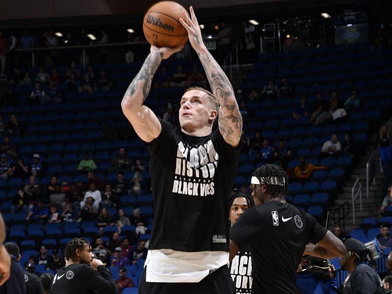 ORLANDO, FL - FEBRUARY 29: Luka Samanic #19 of the Utah Jazz warms up before the game against the Orlando Magic on February 29, 2024 at Amway Center in Orlando, Florida. NOTE TO USER: User expressly acknowledges and agrees that, by downloading and or using this photograph, User is consenting to the terms and conditions of the Getty Images License Agreement. Mandatory Copyright Notice: Copyright 2024 NBAE (Photo by Fernando Medina/NBAE via Getty Images)