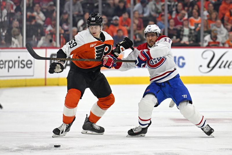 Philadelphia Flyers and Montreal Canadiens Trade Even Strength Goals as Samuel Ersson Holds the...
