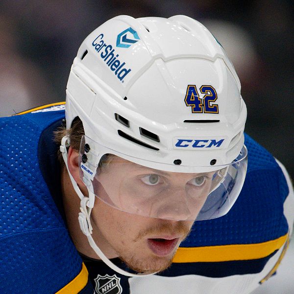 NHL St. Louis Blues right wing Kasperi Kapanen