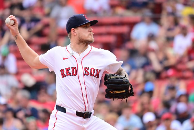 Aug 25, 2024; Boston, Massachusetts, USA; Boston Red Sox starting pitcher Tanner Houck (89) pitches against the Arizona Diamondbacks during the fourth inning at Fenway Park. Mandatory Credit: Eric Canha-USA TODAY Sports