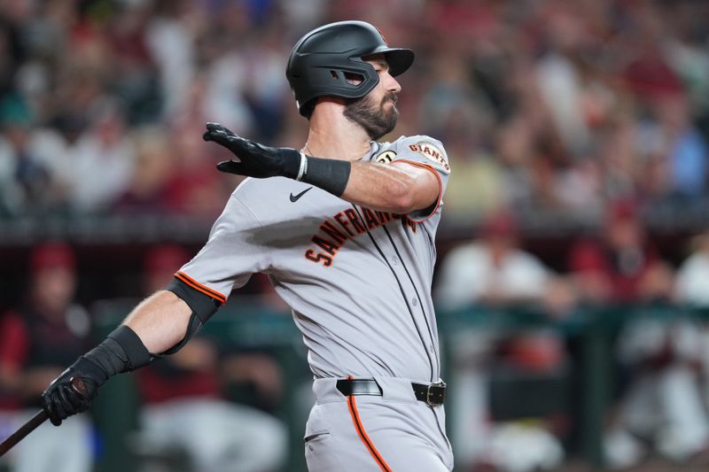 Sep 15, 2025; Phoenix, Arizona, USA; San Francisco Giants first base Bryce Eldridge (78) bats during his MLB debut Arizona Diamondbacks during the fourth inning at Chase Field. Mandatory Credit: Joe Camporeale-Imagn Images