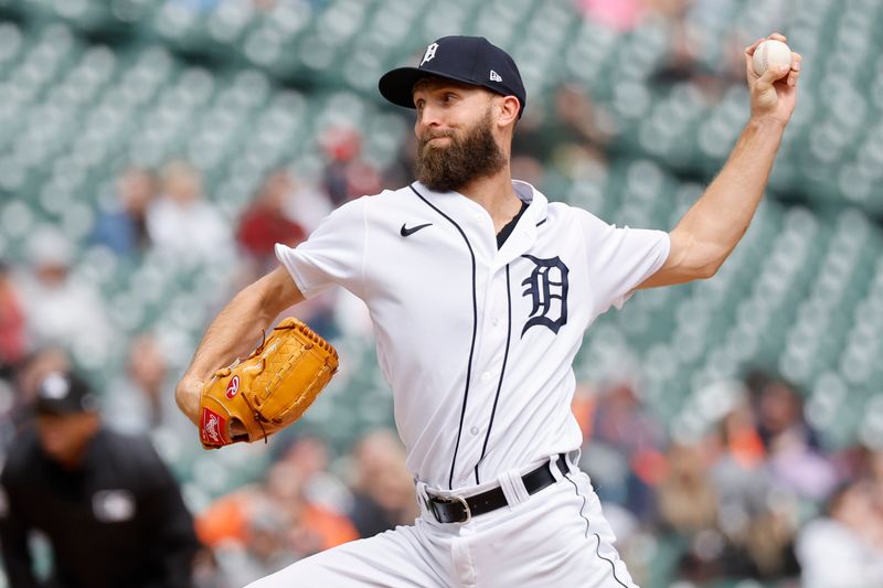 Apr 30, 2023; Detroit, Michigan, USA; Detroit Tigers relief pitcher Chasen Shreve (36) pitches in the eighth inning against the Baltimore Orioles at Comerica Park. Mandatory Credit: Rick Osentoski-USA TODAY Sports