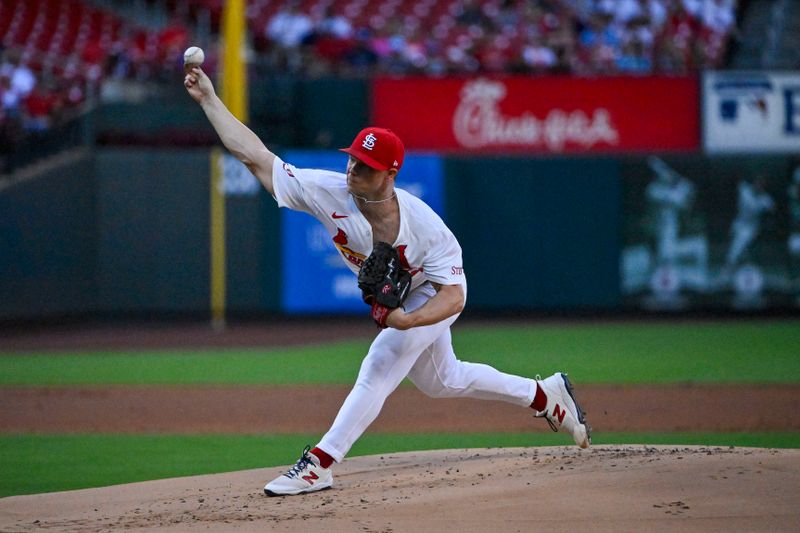 Jun 6, 2024; St. Louis, Missouri, USA;  St. Louis Cardinals starting pitcher Sonny Gray (54) pitches against the Colorado Rockies during the first inning at Busch Stadium. Mandatory Credit: Jeff Curry-USA TODAY Sports