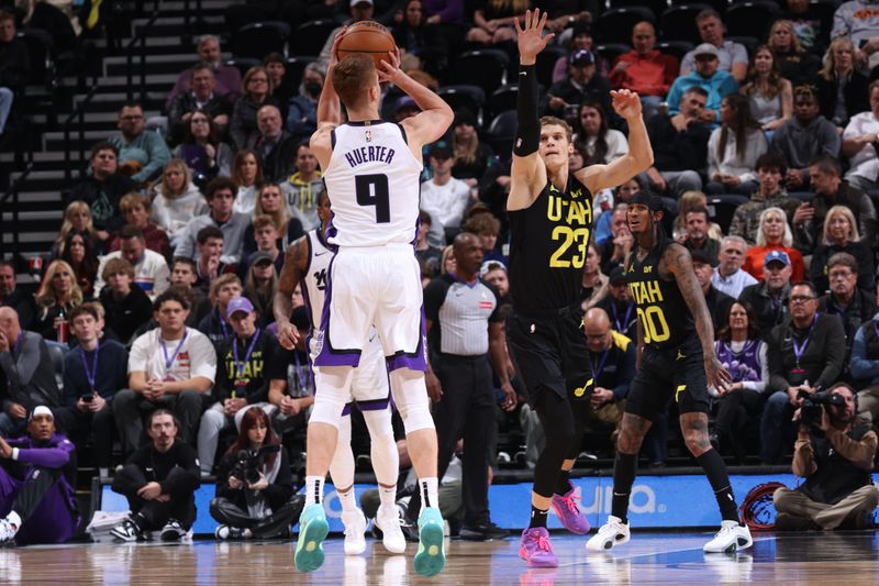 SALT LAKE CITY, UT - OCTOBER 29: Lauri Markkanen #23 of the Utah Jazz plays defense during the game against the Utah Jazz on October 29, 2024 at Delta Center in Salt Lake City, Utah. NOTE TO USER: User expressly acknowledges and agrees that, by downloading and or using this Photograph, User is consenting to the terms and conditions of the Getty Images License Agreement. Mandatory Copyright Notice: Copyright 2024 NBAE (Photo by Melissa Majchrzak/NBAE via Getty Images)