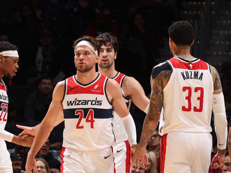 WASHINGTON, DC -? MARCH 21: The Washington Wizards look on during the game against the Sacramento Kings on March 21, 2024 at Capital One Arena in Washington, DC. NOTE TO USER: User expressly acknowledges and agrees that, by downloading and or using this Photograph, user is consenting to the terms and conditions of the Getty Images License Agreement. Mandatory Copyright Notice: Copyright 2024 NBAE (Photo by Stephen Gosling/NBAE via Getty Images)