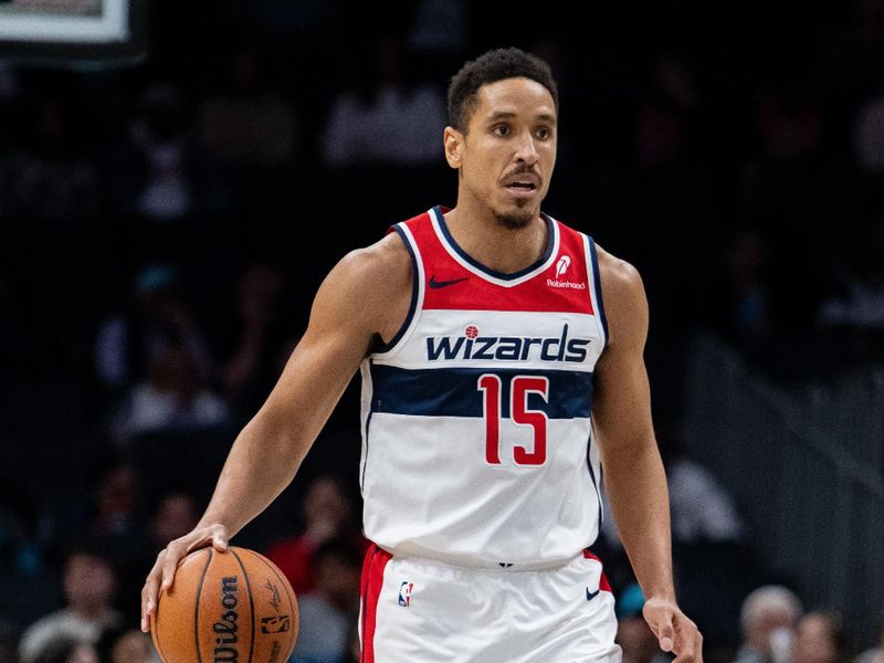 CHARLOTTE, NORTH CAROLINA - FEBRUARY 03: Malcolm Brogdon #15 of the Washington Wizards plays against the Charlotte Hornets during their game at Spectrum Center on February 03, 2025 in Charlotte, North Carolina. NOTE TO USER: User expressly acknowledges and agrees that, by downloading and or using this photograph, User is consenting to the terms and conditions of the Getty Images License Agreement. (Photo by Jacob Kupferman/Getty Images)