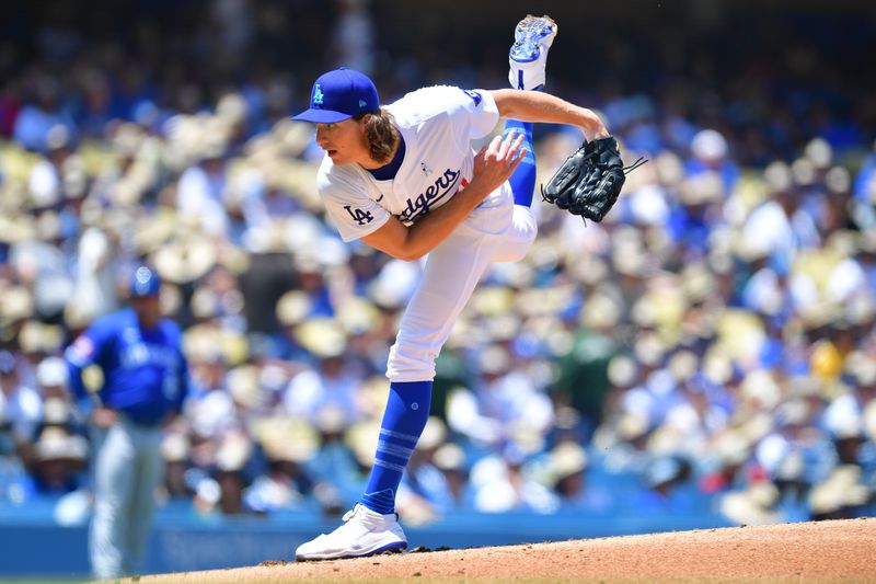 Jun 16, 2024; Los Angeles, California, USA;  at Dodger Stadium. Mandatory Credit: Gary A. Vasquez-USA TODAY Sports