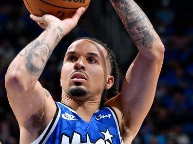 ORLANDO, FL - OCTOBER 25: Cole Anthony #50 of the Orlando Magic shoots a free throw during the game against the Houston Rockets on October 25, 2023 at Amway Center in Orlando, Florida. NOTE TO USER: User expressly acknowledges and agrees that, by downloading and or using this photograph, User is consenting to the terms and conditions of the Getty Images License Agreement. Mandatory Copyright Notice: Copyright 2023 NBAE (Photo by Gary Bassing/NBAE via Getty Images)