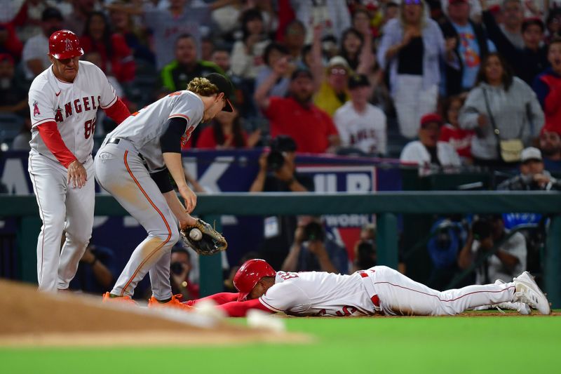Sep 5, 2023; Anaheim, California, USA;  at Angel Stadium. Mandatory Credit: Gary A. Vasquez-USA TODAY Sports