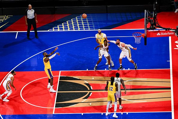 LAS VEGAS, NEVADA - DECEMBER 7: LeBron James (23) in action during NBA In-Season Tournament Semifinals game between Los Angeles Lakers and New Orleans Pelicans at the T-Mobile Arena in Las Vegas, Nevada, United States on December 7, 2023. (Photo by Tayfun Coskun/Anadolu via Getty Images)