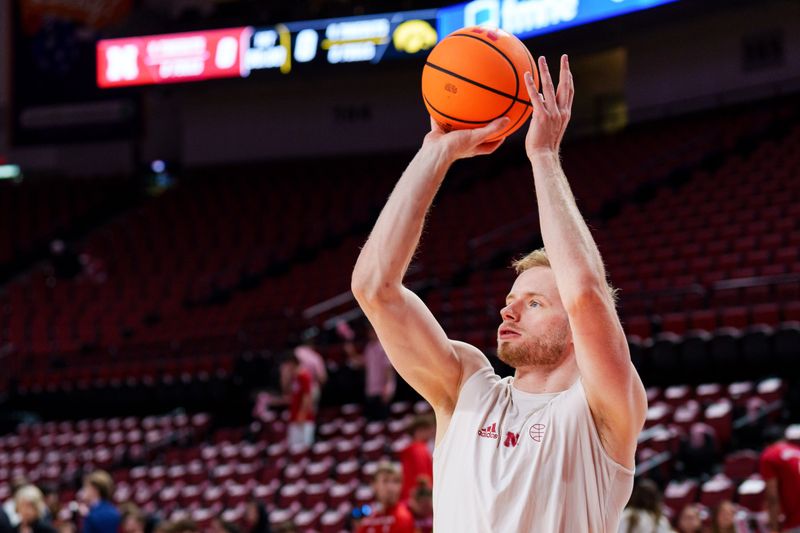 Mar 8, 2026; Lincoln, Nebraska, USA; Nebraska Cornhuskers forward Rienk Mast (51) warms up before the game against the Iowa Hawkeyes at Pinnacle Bank Arena. Mandatory Credit: Dylan Widger-Imagn Images Mar 8, 2026; Lincoln, Nebraska, USA; Nebraska Cornhuskers forward Rienk Mast (51) warms up before the game against the Iowa Hawkeyes at Pinnacle Bank Arena. Mandatory Credit: Dylan Widger-Imagn Images