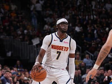 DENVER, CO - DECEMBER 29: Reggie Jackson #7 of the Denver Nuggets dribbles the ball during the game against the Oklahoma City Thunder on December 29, 2023 at the Ball Arena in Denver, Colorado. NOTE TO USER: User expressly acknowledges and agrees that, by downloading and/or using this Photograph, user is consenting to the terms and conditions of the Getty Images License Agreement. Mandatory Copyright Notice: Copyright 2023 NBAE (Photo by Bart Young/NBAE via Getty Images)