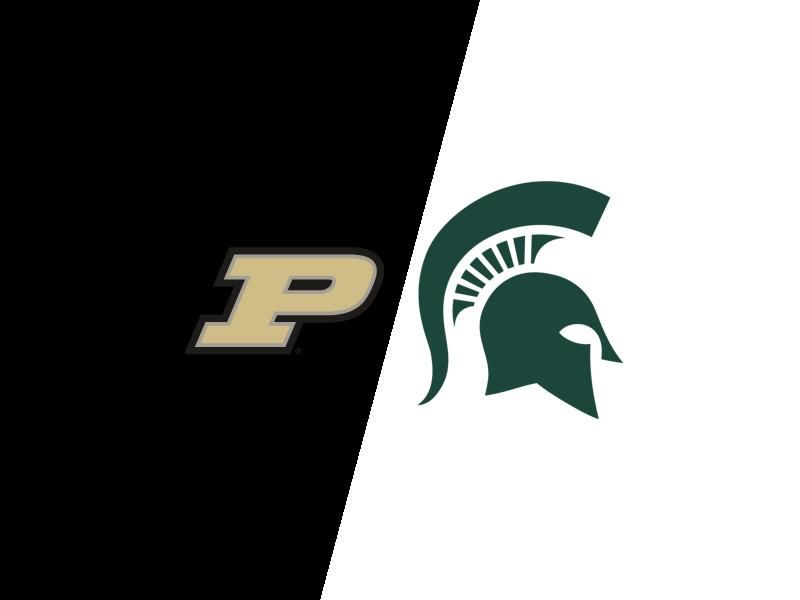 Clash at Mackey Arena: Michigan State Spartans vs Purdue Boilermakers in Men's Basketball Showdown